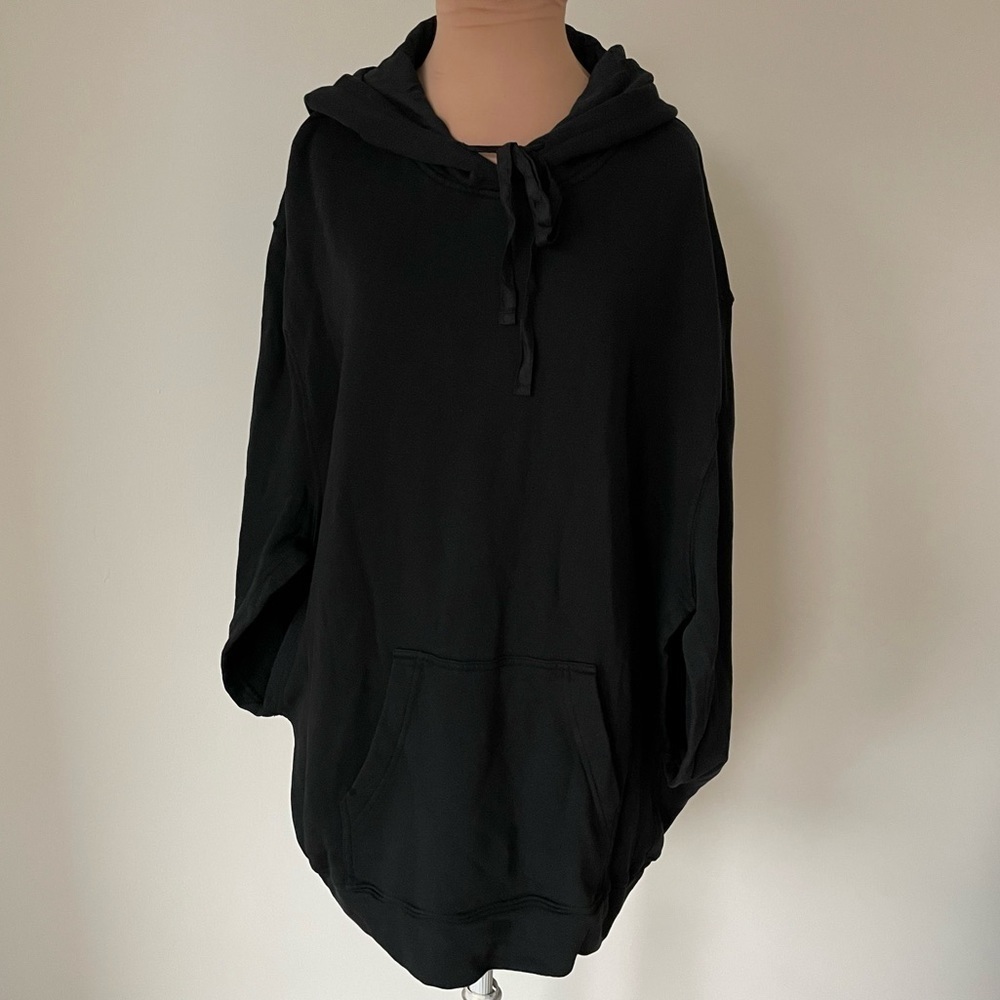 Raquel Allegra Pullover Hoodie Batwing 100% Cotton Oversized Hoodie EUC Size 2/M